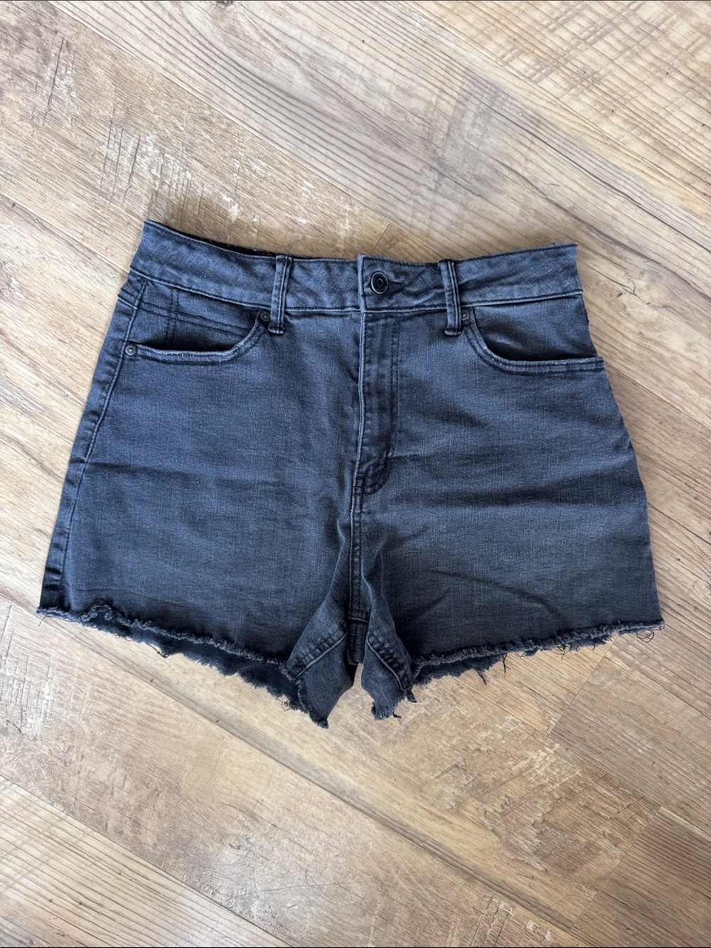 Sincerely Jules High-Rise Black Denim Cutoff Shorts Size 9/29